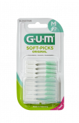 GUM Soft-Picks Regular masážní mezizubní kartáčky s fluoridy, ISO 1, 40 ks