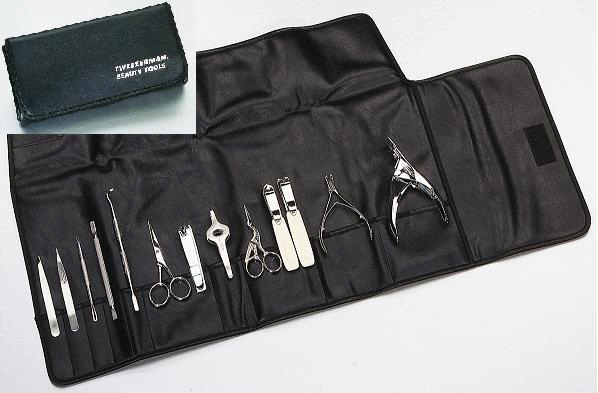 Tweezerman pouzdro černé pro 12 nástrojů