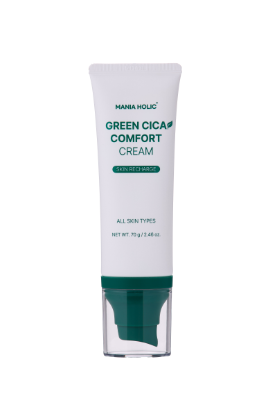 Mania Holic Green Cica Comfort Cream, zklidňující hydratační krém s pupečníkem asijským, 70g