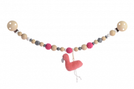 Kikadu řetízek na kočárek s plameňákem