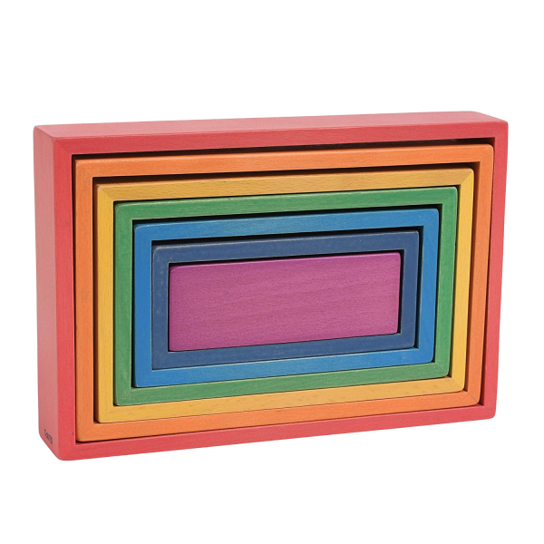 Better Brand TickIt Architekt dřevěné duhové obdélníky