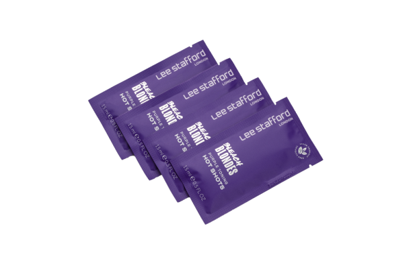 Lee Stafford Bleach Blondes Purple Toning Hot Shots - tónovací kúry, 4x 15 ml