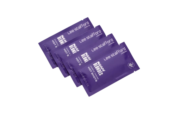 Lee Stafford Bleach Blondes Purple Toning Hot Shots - tónovací kúry, 4x 15 ml
