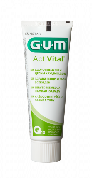 GUM ActiVital zubní pasta s Q10, 75 ml