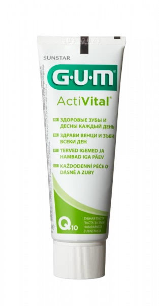 GUM ActiVital zubní pasta s Q10, 75 ml