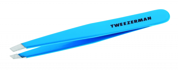 Tweezerman Slant Mini Blue Jewel pinzeta modrý klenot