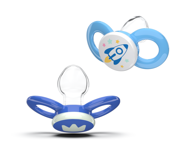 Dentistar ortodontické dudlíky od 14 měsíců věku, modré