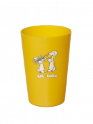 Barevný plastový kelímek s Bob a Bobkem, žlutý