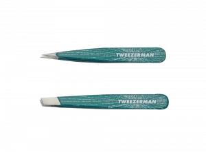 Tweezerman Micro Mini Brow Set Emerald Shimmer, Sada pinzet ve smaragdově zelené