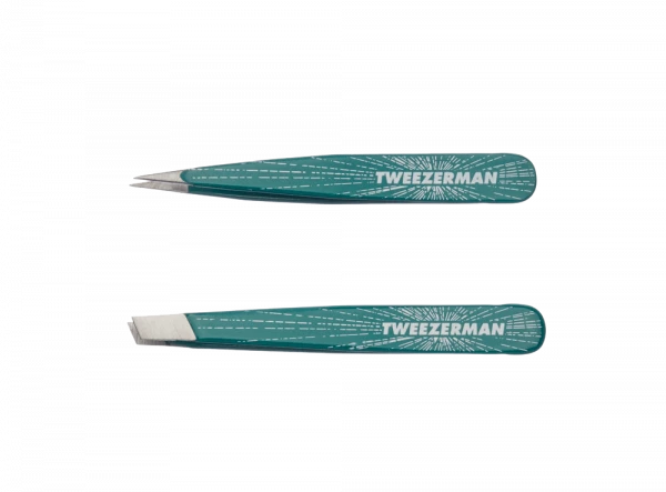 Tweezerman Micro Mini Brow Set Emerald Shimmer, Sada pinzet ve smaragdově zelené