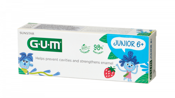 GUM Junior zubní gel pro školáky Jungle Buddies (6-12 let), 50 ml