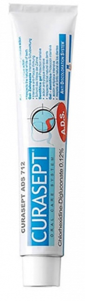 Curaprox Curasept ADS 712 zubní pasta 0,12% CHX, 75 ml