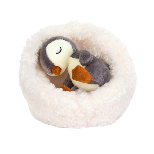 Jellycat Plyšová hračka – Tučňák v pelíšku 13 cm