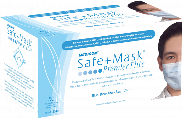Medicom Safe Mask Premier Elite ústenka světle modrá, 50ks