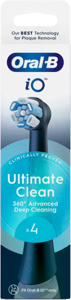 Oral-B iO Ultimate Clean Black náhradní hlavice, 4 ks