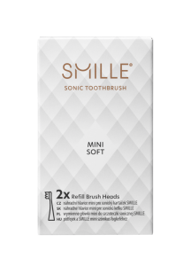 SMILLE Sonic Brush, MINI náhradní hlavice, bílé, 2ks