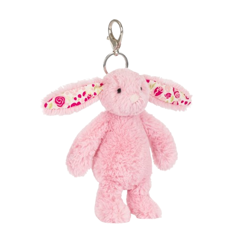 Jellycat Blushkin Blossom králíček, přívěsek na tašku