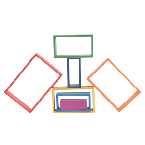 Better Brand TickIt Architekt dřevěné duhové obdélníky