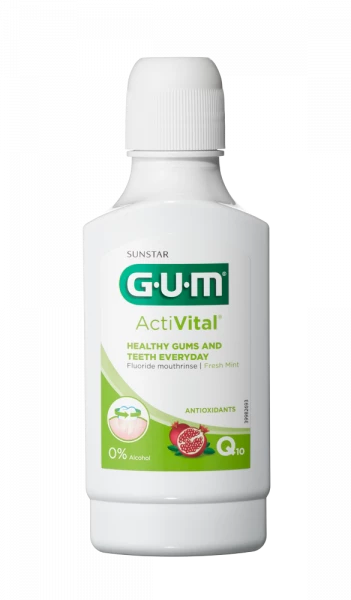 GUM ActiVital ústní voda (výplach) s Q10, 300 ml
