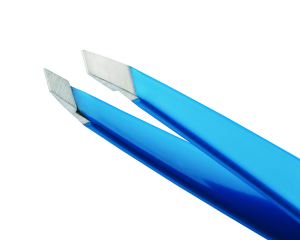 Tweezerman Slant Mini Blue Jewel pinzeta modrý klenot