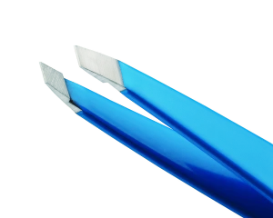 Tweezerman Slant Mini Blue Jewel pinzeta modrý klenot