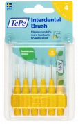 TePe Original mezizubní kartáčky z bioplastu 0,7 mm, žluté, 6 ks