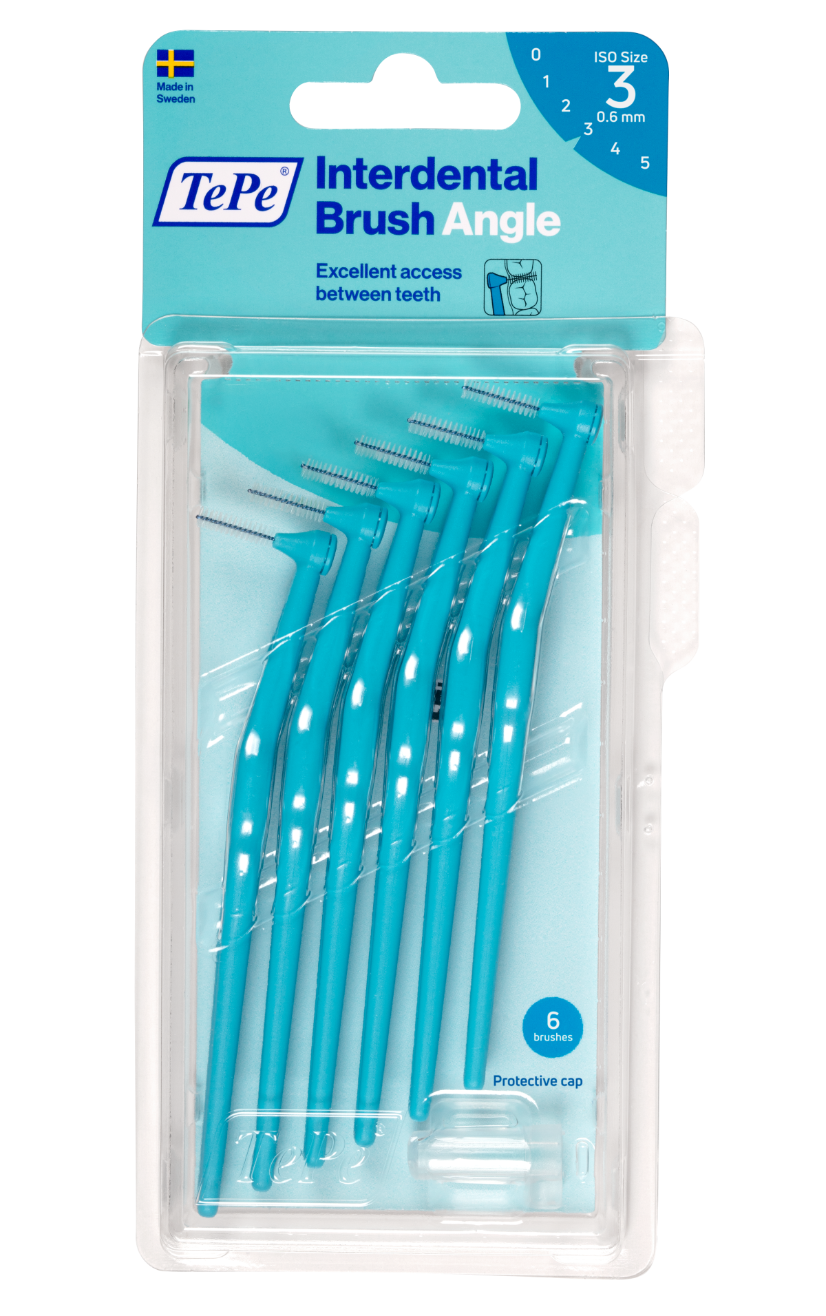 TePe Angle mezizubní kartáčky 0,6 mm, modré, 6 ks