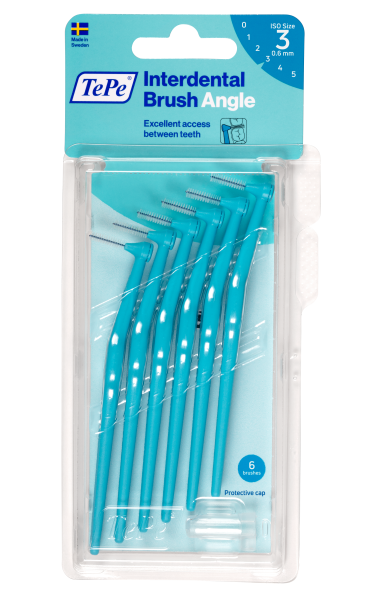 TePe Angle mezizubní kartáčky 0,6 mm, modré, 6 ks