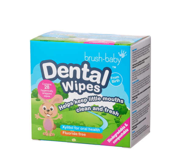 Brush-baby Dental Wipes, ubrousky na čištění zoubků, 0+