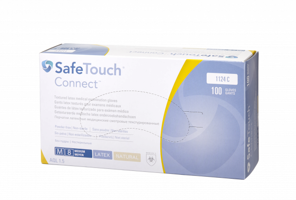Medicom SafeTouch Connect, nepudrované latexové rukavice, L, 100 ks