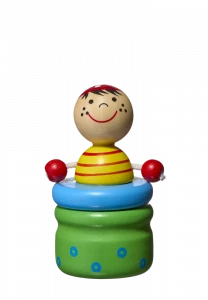 Krabička na první zoubky ze dřeva, motiv PIRÁT