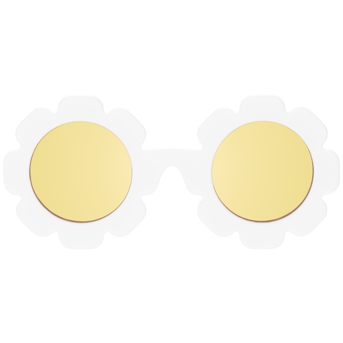 BABIATORS Polarized Flowers White Daisy, polarizační sluneční brýle bílo-žluté, 3-5 let