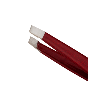 Tweezerman Vintage Rose Mini Slant Tweezer – pinzeta na obočí s pouzdrem