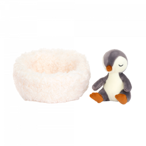Jellycat Plyšová hračka – Tučňák v pelíšku 13 cm