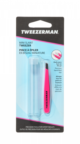 Tweezerman Slant mini neonově růžová