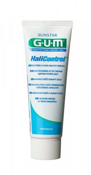 GUM HaliControl zubní gel proti špatnému dechu s CPC 0,07 %, 75 ml