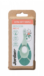 Jordan Green Clean Baby zubní kartáček s kousátkem, 0-2 roky, extra soft