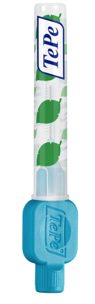 TePe Original mezizubní kartáčky z bioplastu 0,6 mm, modré, 6 ks, krabička