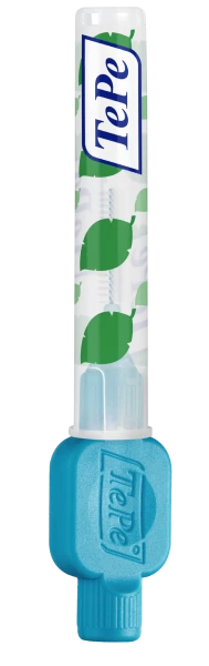 TePe Original mezizubní kartáčky z bioplastu 0,6 mm, modré, 6 ks, krabička