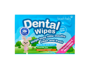 Brush-baby Dental Wipes, ubrousky na čištění zoubků, 0+