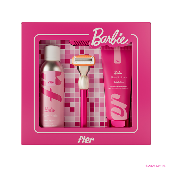 Barbie™ x Fler THAT PINK SET, limitovaná sada na holení