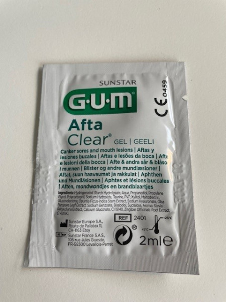 GUM AftaClear gel, sáček 2 ml