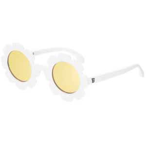 BABIATORS Polarized Flowers White Daisy, polarizační sluneční brýle bílo-žluté, 3-5 let