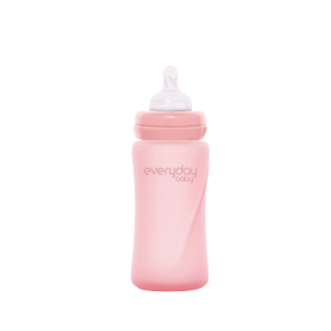 Everyday Baby skleněná láhev 240 ml, Rose Pink