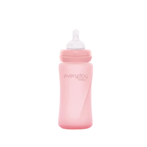 Everyday Baby skleněná láhev 240 ml, Rose Pink