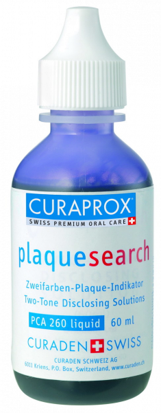 Curaprox PCA 260 Plaque Search zvýrazňující roztok pro indikaci zubního plaku, 60 ml
