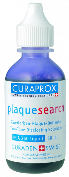 Curaprox PCA 260 Plaque Search zvýrazňující roztok pro indikaci zubního plaku, 60 ml