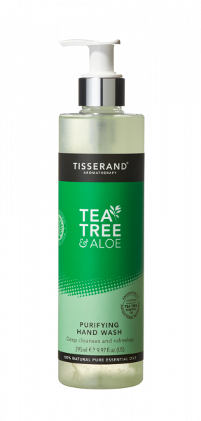 Tisserand čisticí gel na ruce s Tea Tree a Aloe vera, 295 ml
