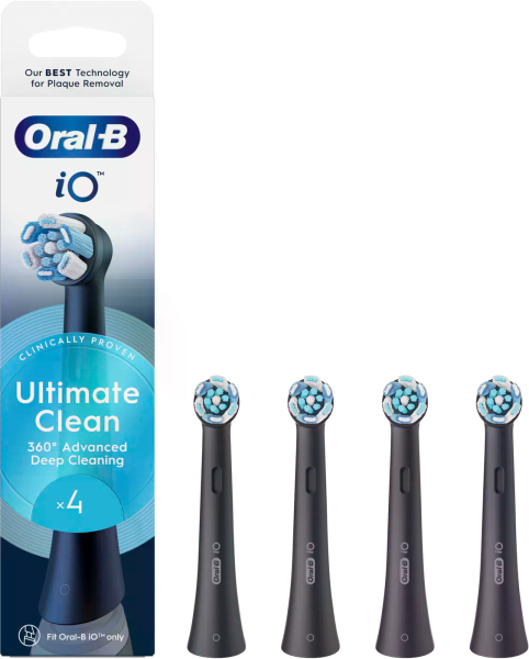 Oral-B iO Ultimate Clean Black náhradní hlavice, 4 ks