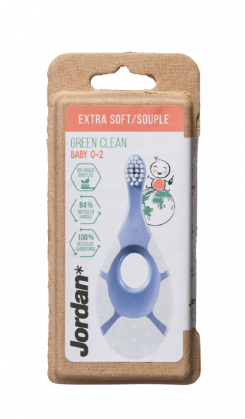 Jordan Green Clean Baby zubní kartáček s kousátkem, 0-2 roky, extra soft